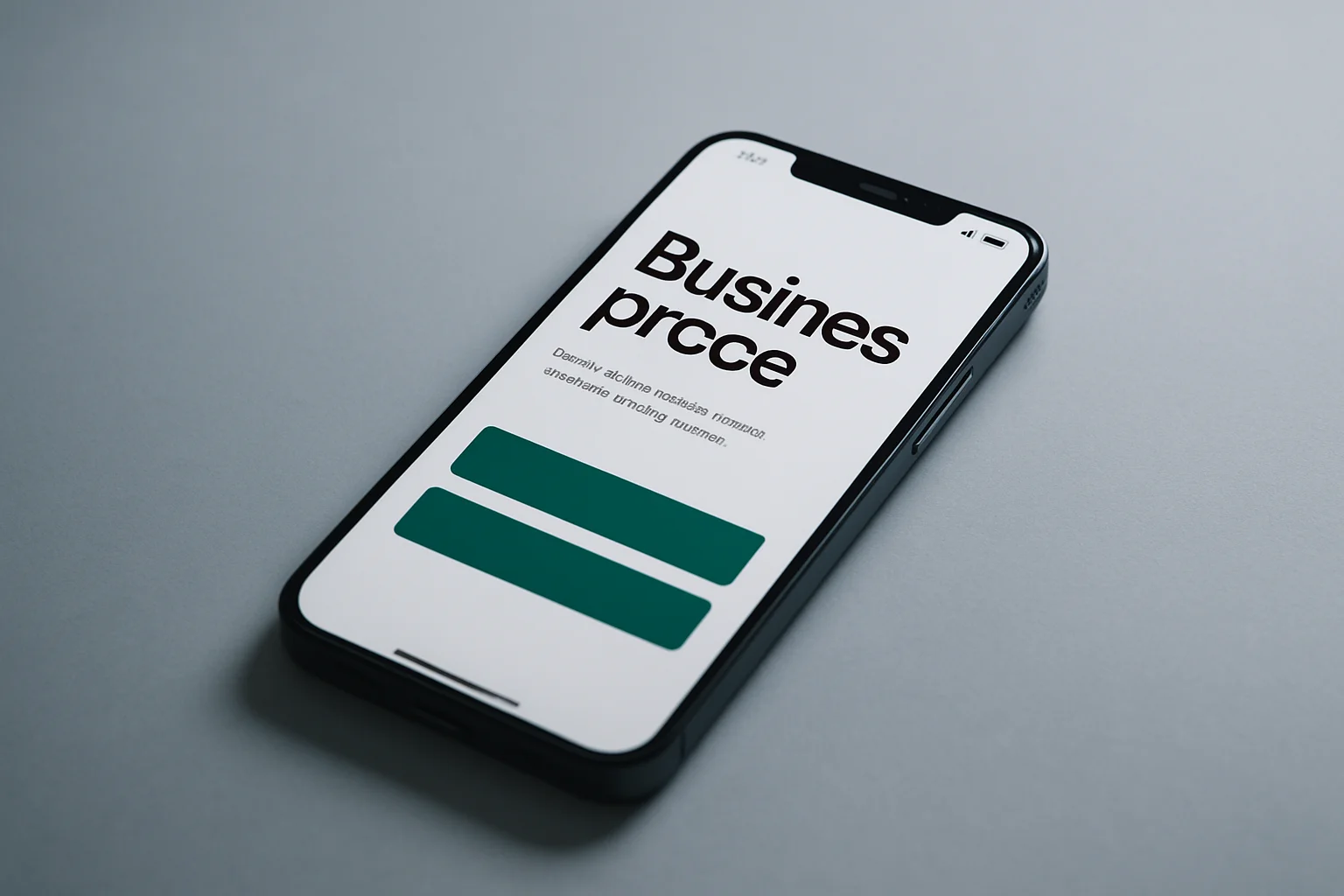 Modernes Smartphone-Mockup einer professionellen Unternehmenswebsite – Website für Unternehmen optimiert für Kundengewinnung